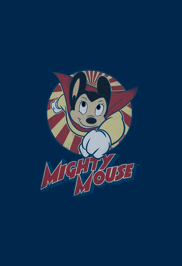 Superhero Digital Art - Mighty Mouse - The One The Only by Brand A