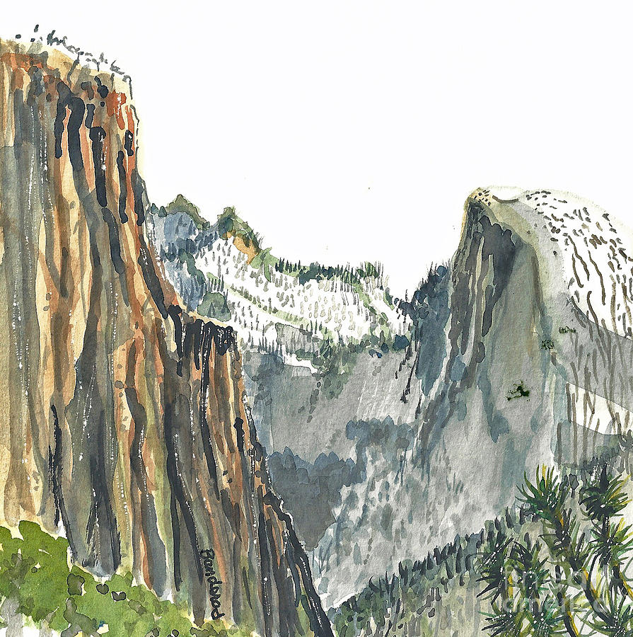 Mighty Yosemite Painting by Terry Banderas