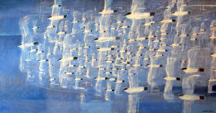Abstract Painting - Migrate by Charlie Baird