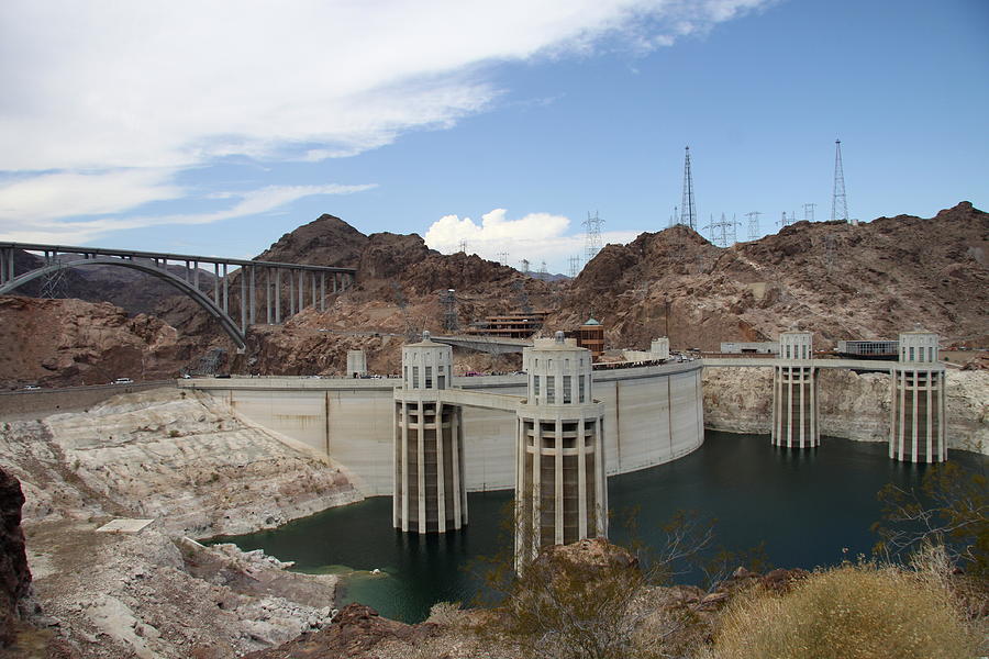 Mike OCallaghan - Pat Tillman Memorial Bridge And Hoover Dam Photograph by Christiane Schulze Art And Photography