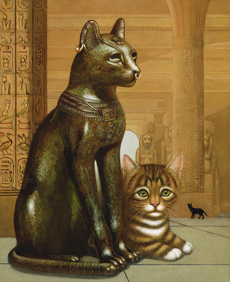 Cat Photograph - Mike The British Museum Kitten by Frances Broomfield