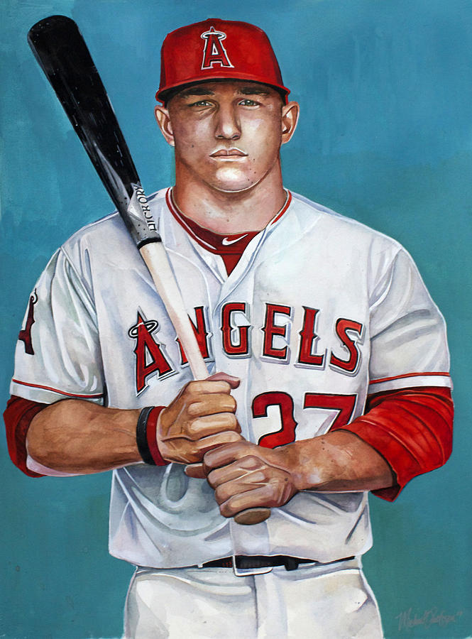 How to Draw Mike Trout for Kids EASY - Los Angeles Angels 