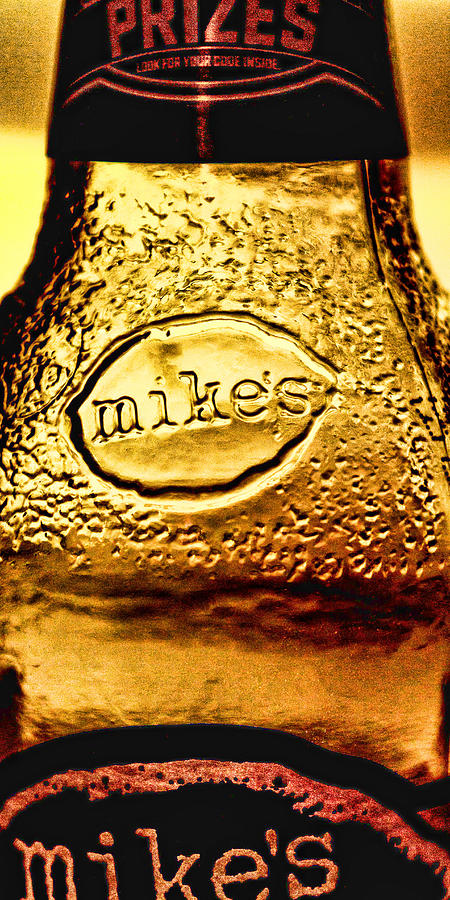 Mikes Bottle Art with Label Photograph by Bill Kesler