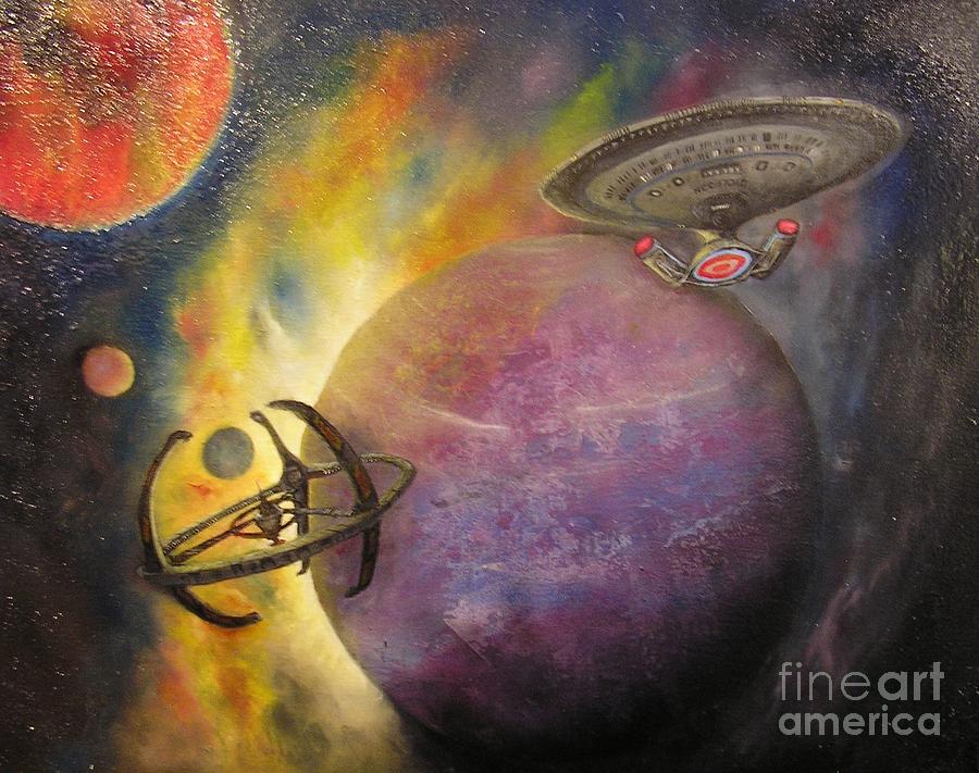 Mikes View of Star Trek Painting by Affordable Art Halsey