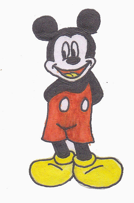 Miki Mouse Cartoon Drawing by Humayun Kabir - Pixels