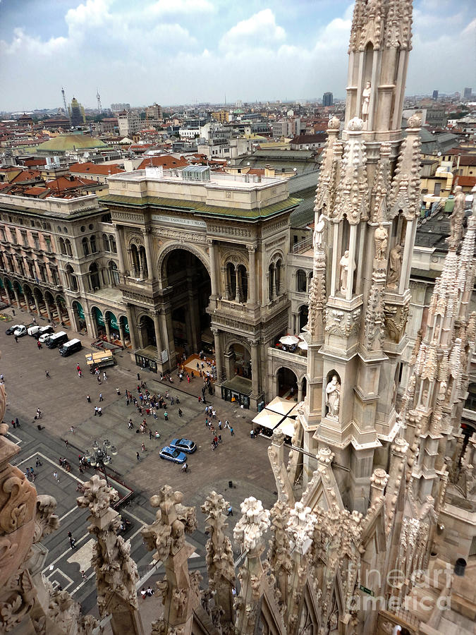 Milan Photograph - Milan Cathedral Square by Gregory Dyer