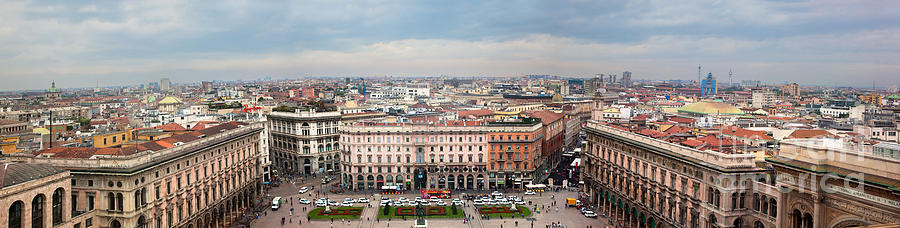 Milan Italy View on Piazza del Duomo Photograph by Michal Bednarek