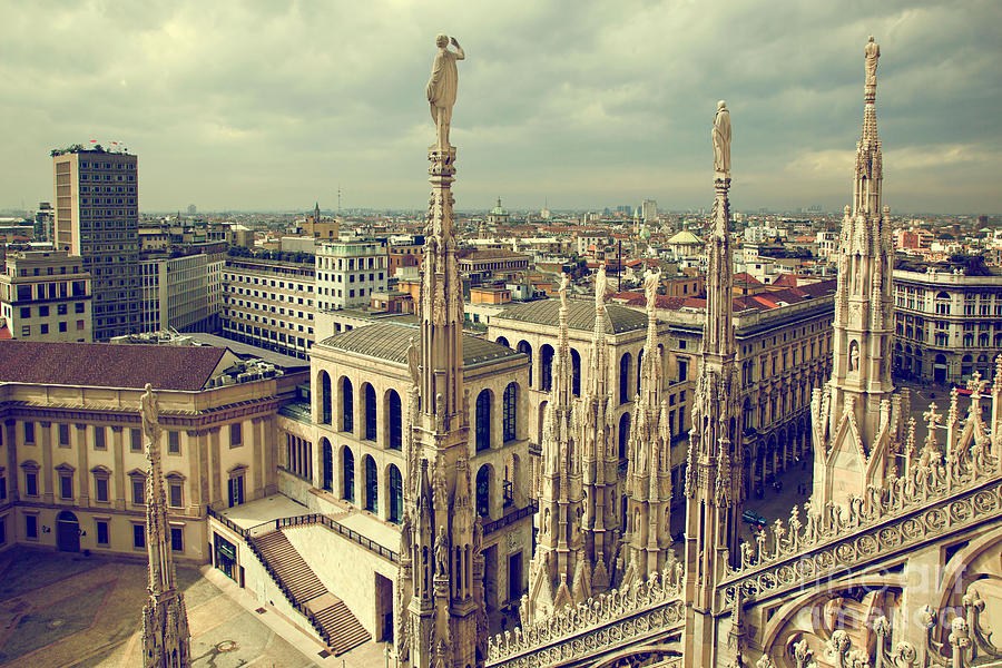 Milan Italy View on Royal Palace  Photograph by Michal Bednarek