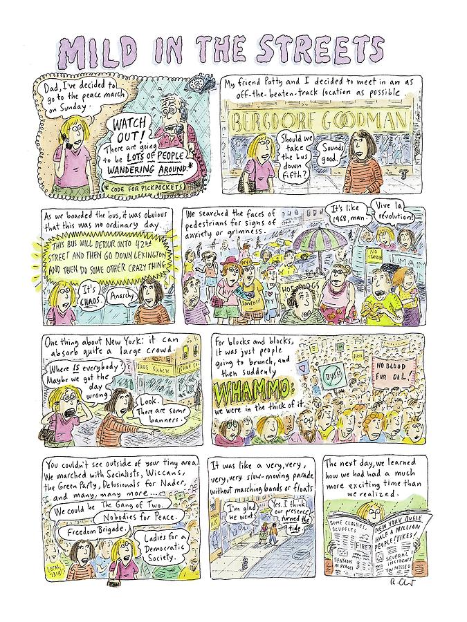 Mild In The Streets Drawing by Roz Chast