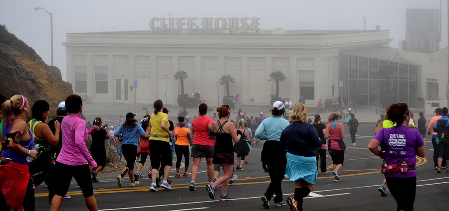 Nike Photograph - Mile 10 at Cliffhouse by Dean Ferreira