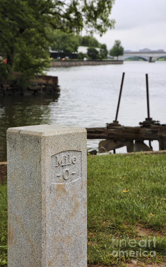Milepost Zero on the C and O Canal Photograph by William Kuta