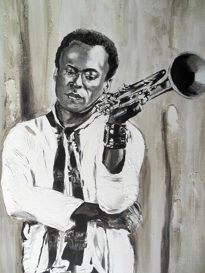 Miles Painting by Lucia Hoogervorst