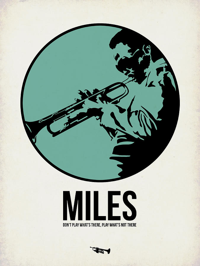 Music Digital Art - Miles Poster 1 by Naxart Studio