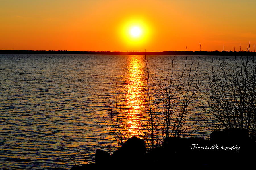Milford Lake Sunset Photograph by Sherry Anns Milford Lake Sunset Photograph by Sherry Anns