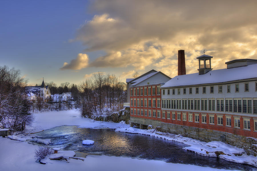 Milford New Hampshire Oval Photograph by Joann Vitali