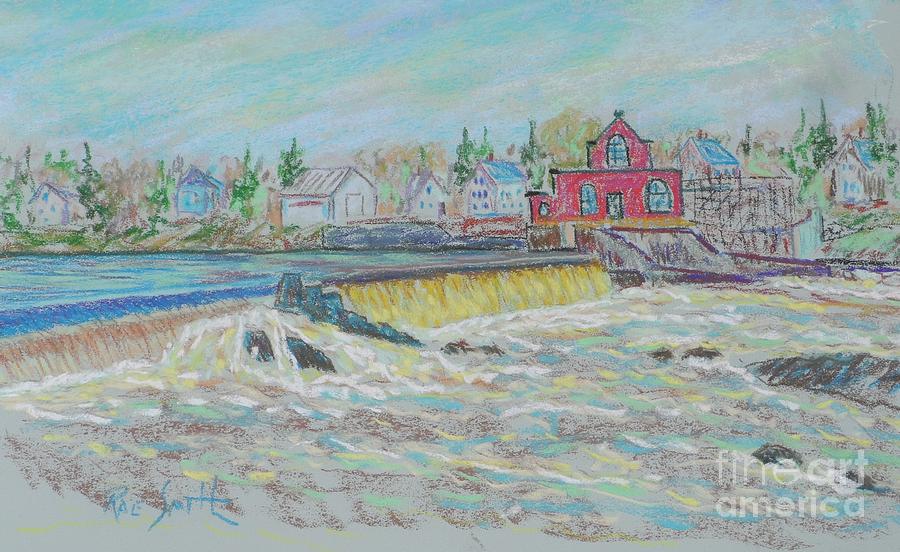 Milford Power Plant Pastel by Rae  Smith