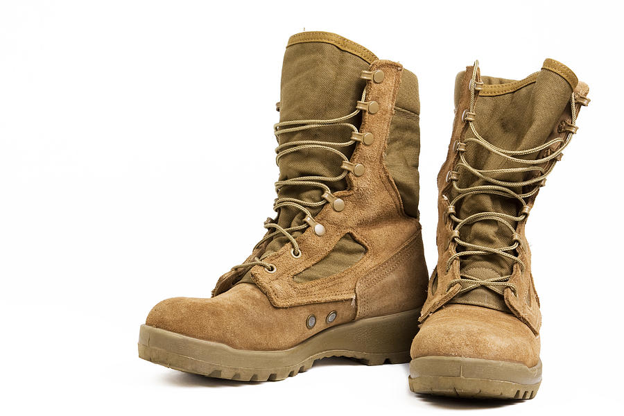 Military Combat Boots Photograph by Mtmcoins
