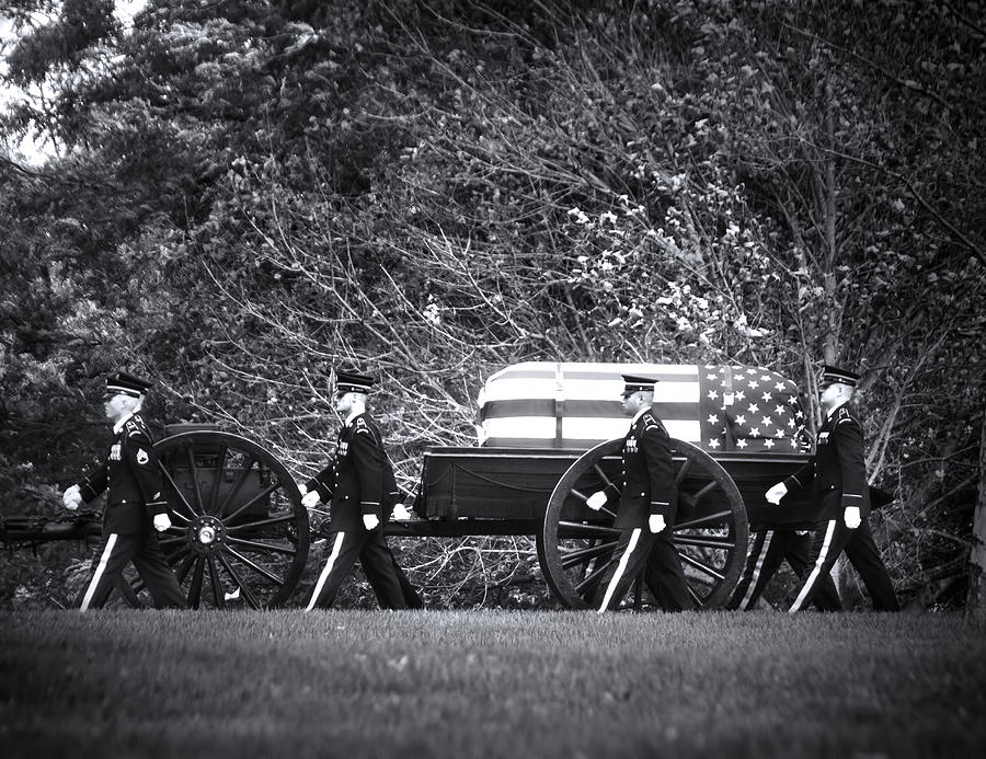 Military Funeral Photograph by Mark Andrew Thomas