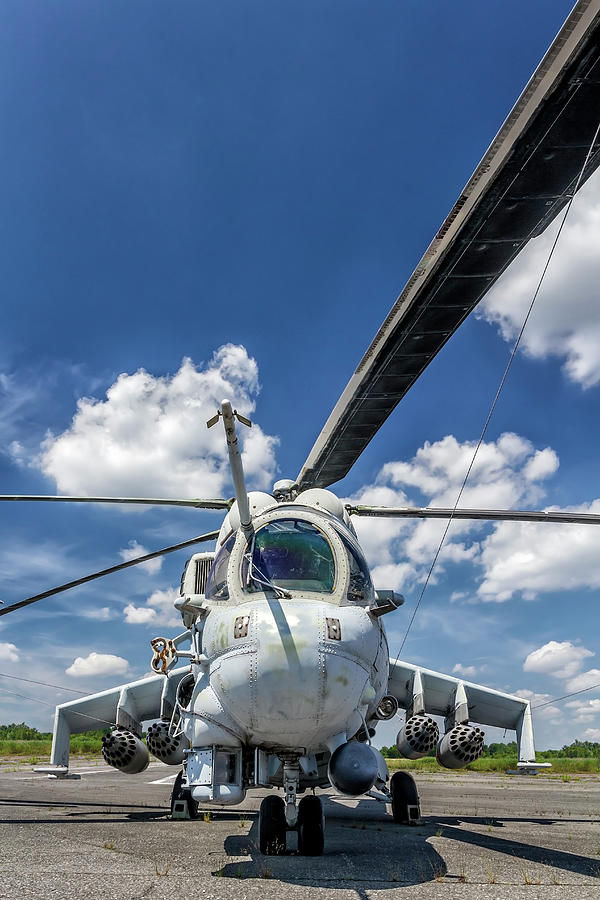 Military Helicopter Mi-24 Photograph by Ewg3d
