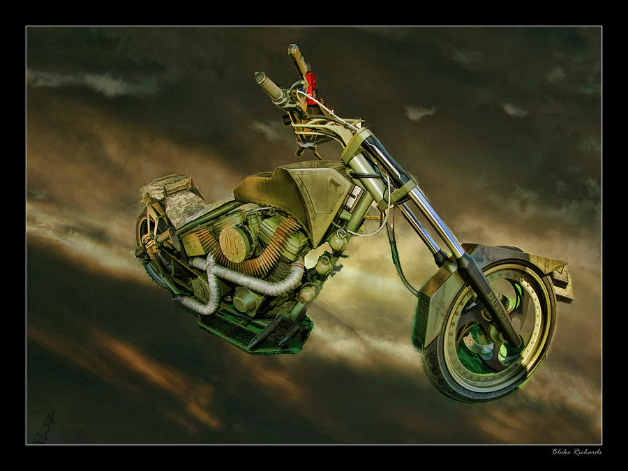 Military Motocycle Photograph by Blake Richards