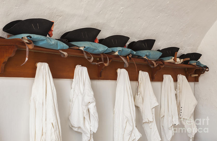 Military Uniforms in El Morro Fort Photograph by Bryan Mullennix