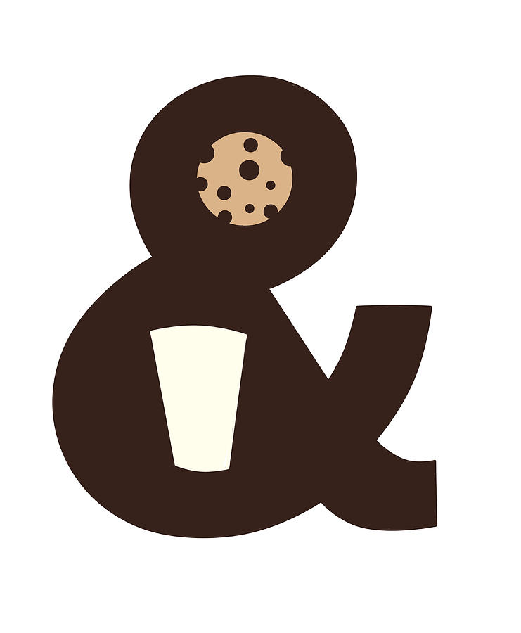 Cookie Digital Art - Milk and Cookies by Neelanjana Bandyopadhyay