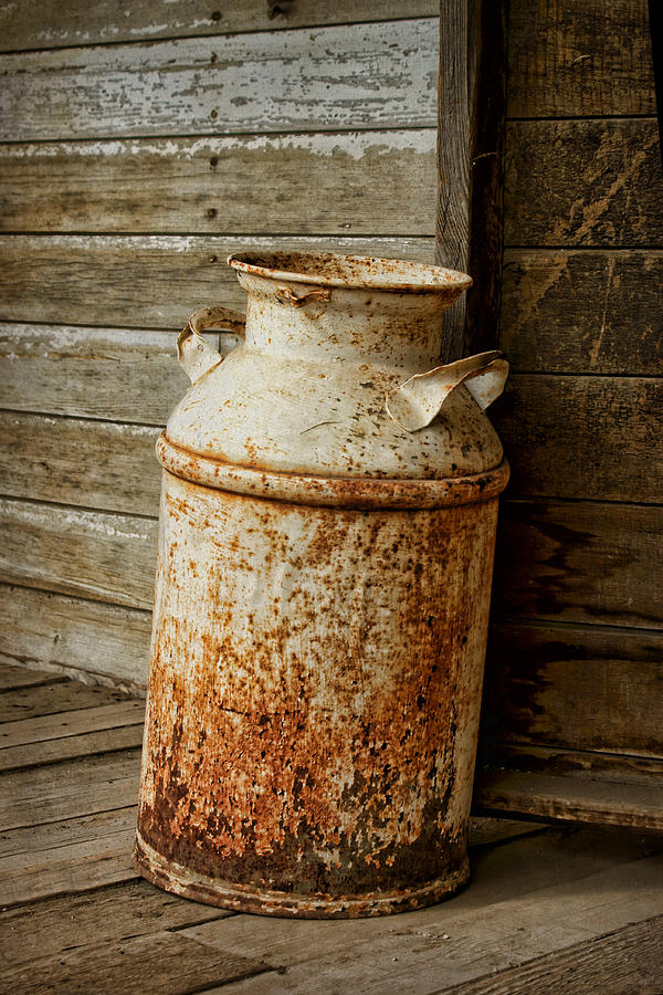 Antique Photograph - Milkcan by Nikolyn McDonald Antique Photograph - Milkcan by Nikolyn McDonald