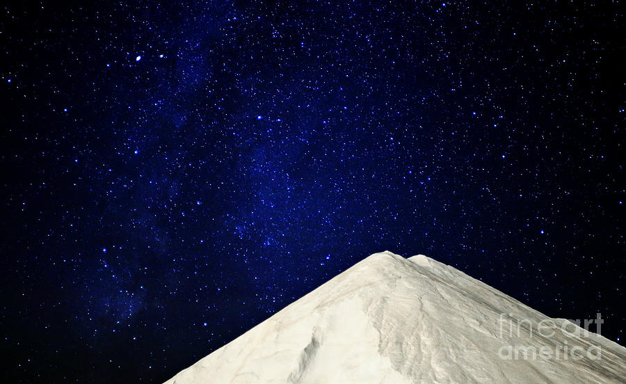 Milky Way Above White Mountain Photograph by Charline Xia