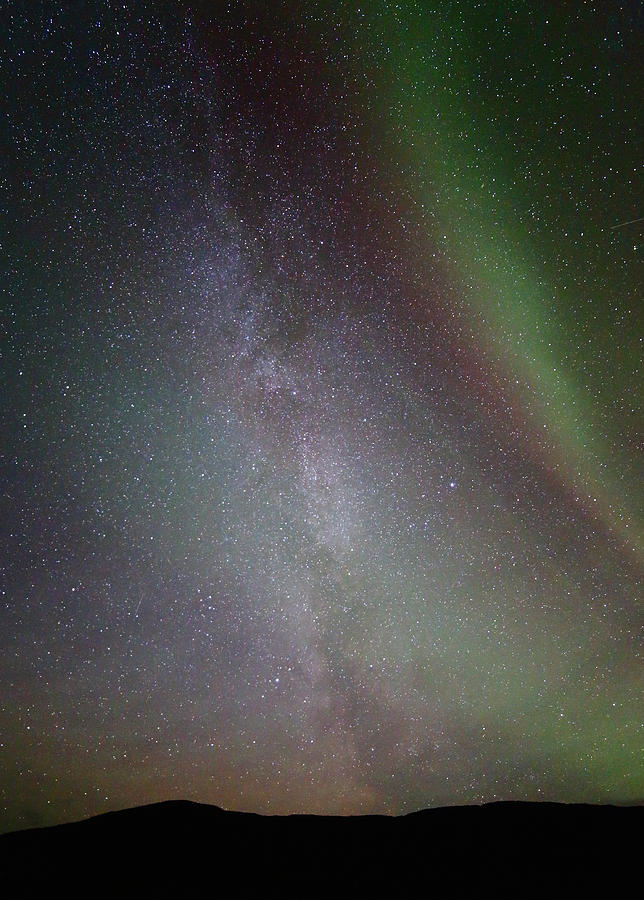 Milky Way and Aurora Photograph by Pekka Sammallahti