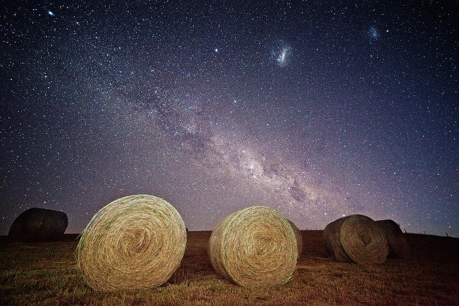 Milky Way And Magellanic Clouds Over Photograph by Stephanie Hall