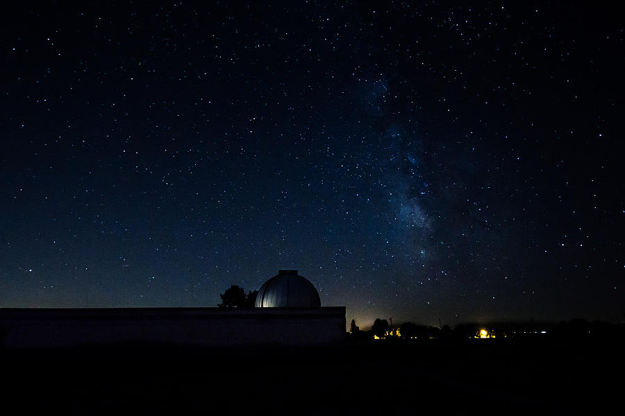 Milky Way and Observatory Photograph by Jay Stockhaus