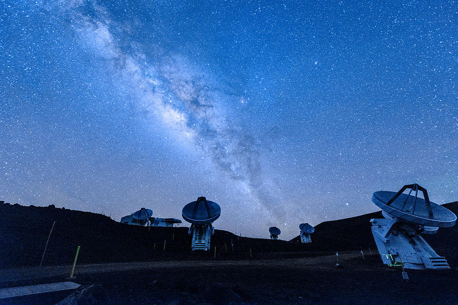 Milky Way and SMA Photograph by Jason Chu