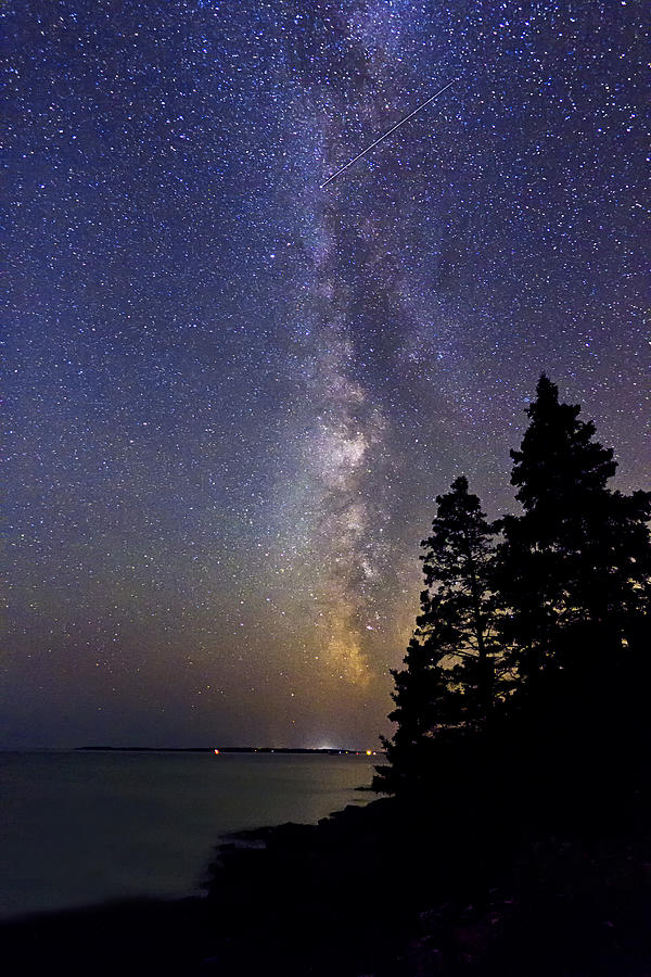 Milky Way at Acadia National Park Photograph by John Vose
