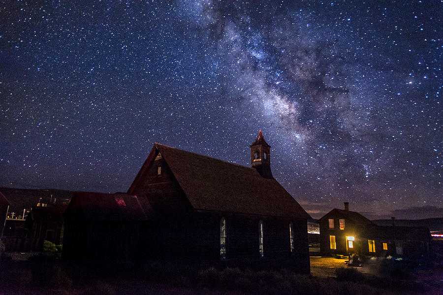Milky Way at Bodie Photograph by Cat Connor