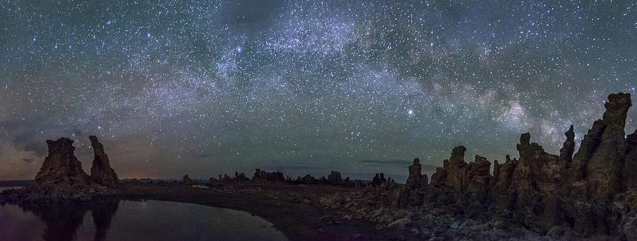 Milky Way at Mono Lake Photograph by Cat Connor