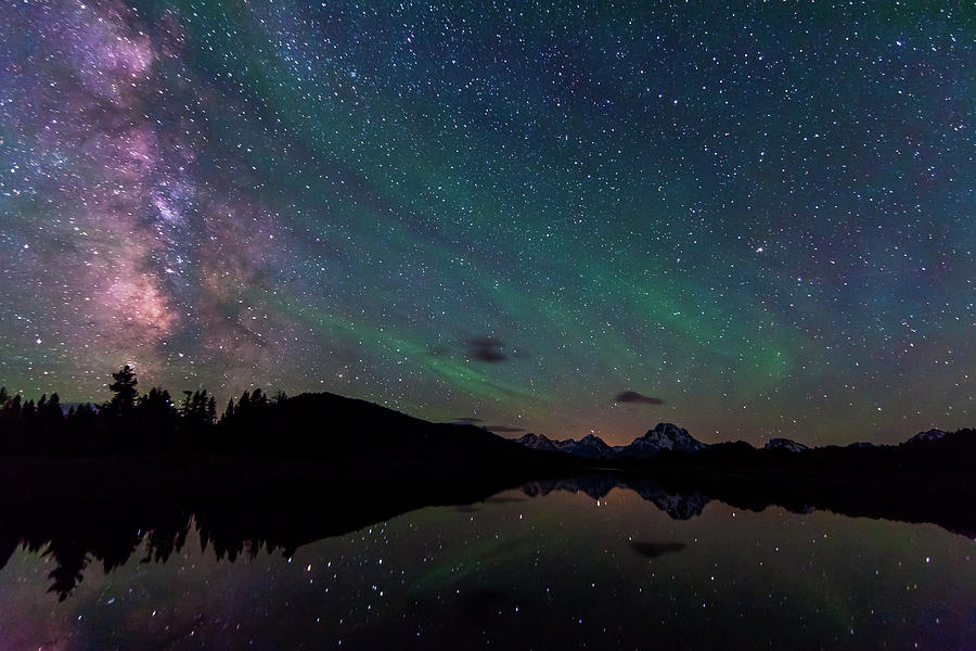 Milky Way At Oxbow Bend Photograph by Hansrico Photography