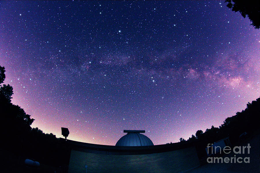 Milky Way Galaxy And Observatory Photograph by John Chumack