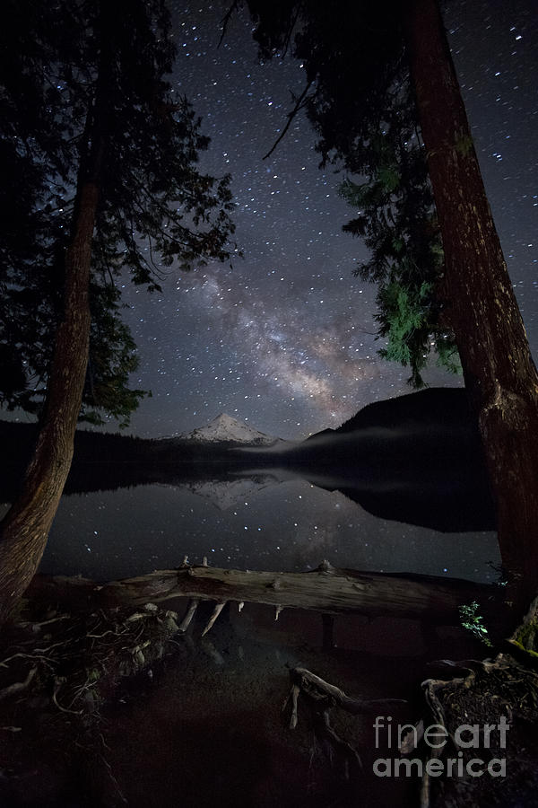 Milky Way Landscape, Oregon Photograph by Ben Canales