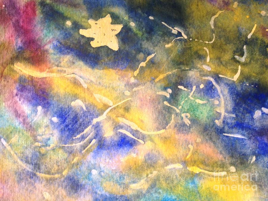 Stars Painting - Milky Way by Laura Hamill