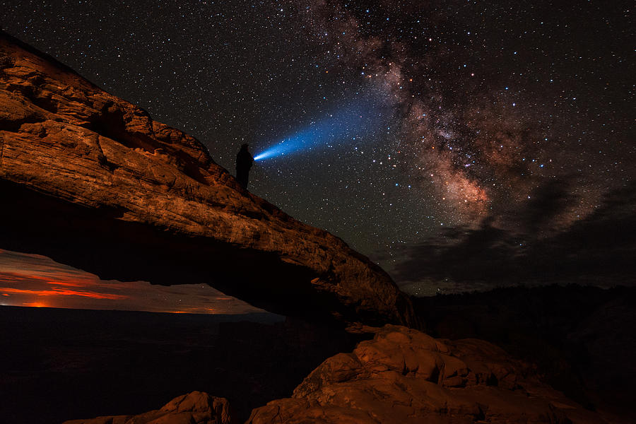 Arches National Park Photograph - Milky Way Madness At Mesa Arch by Mike Berenson