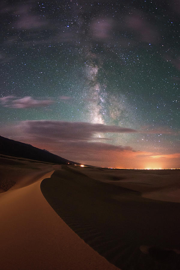 Milky Way Nightscape From Great Sand Photograph by Mike Berenson / Colorado Captures