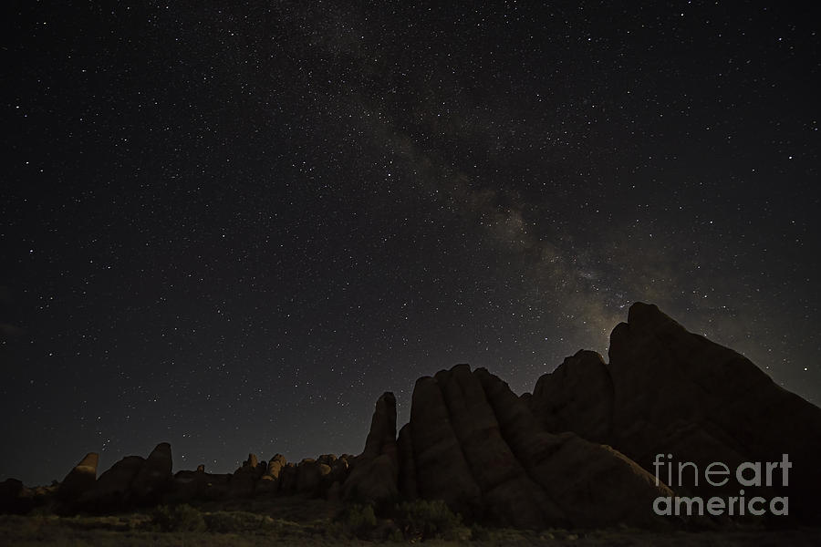 Arches National Park Photograph - Milky Way On Rocks by Chuck Smith