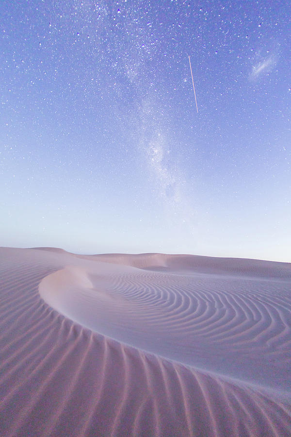 Milky Way Over A Sand Dune. South Photograph by John White Photos