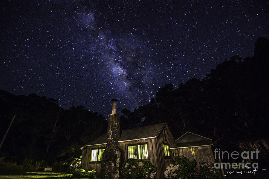 Milky Way over Cabin Kauai Photograph by Joanne West