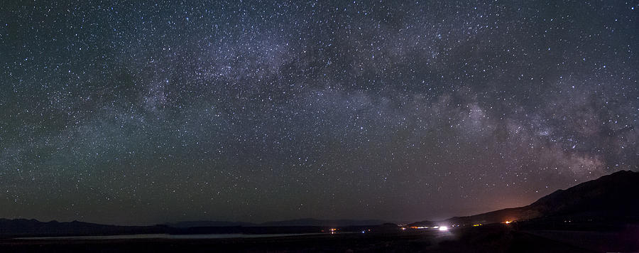Milky Way over Crowley Lake Photograph by Cat Connor