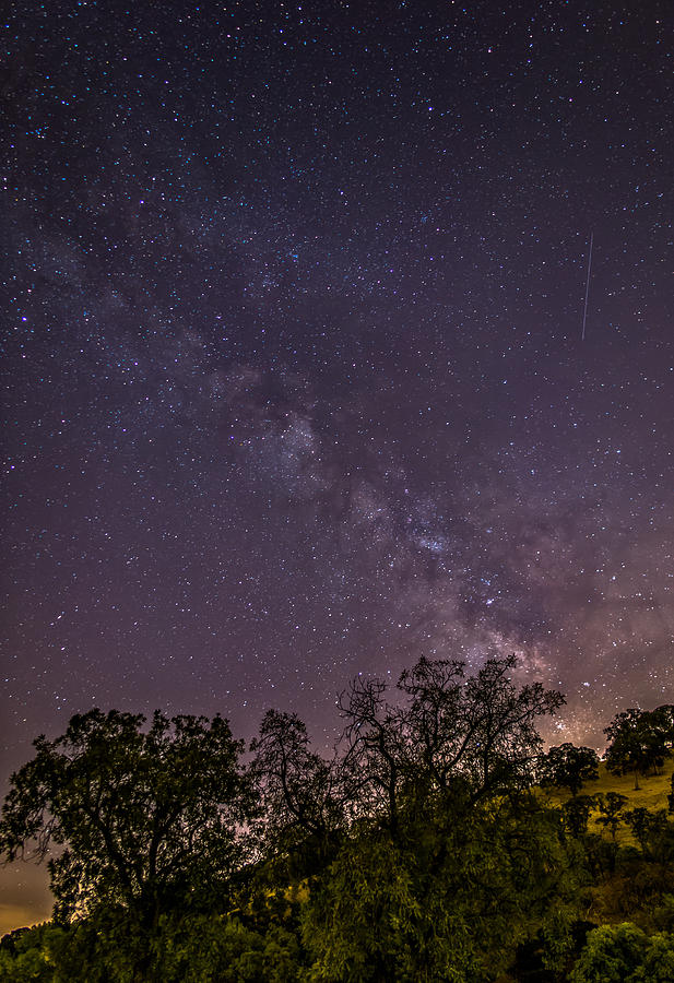 Milky Way Over Hillside Photograph by Marc Crumpler
