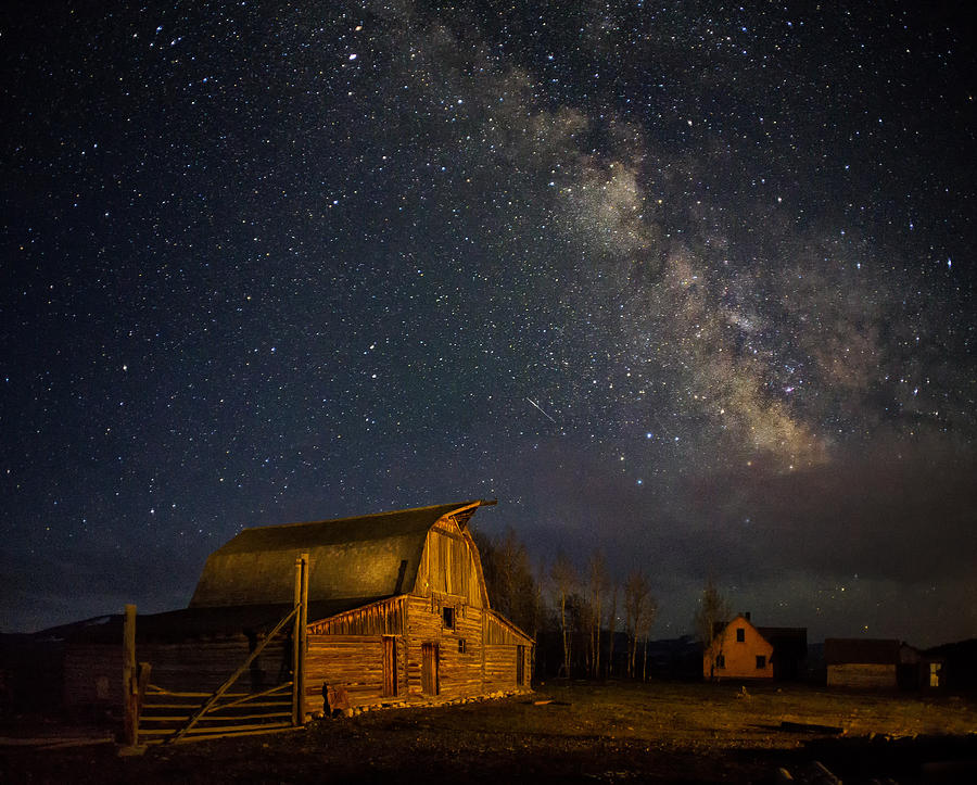 Milky Way over John Moulton Barn Photograph by David Soldano | Fine Art ...