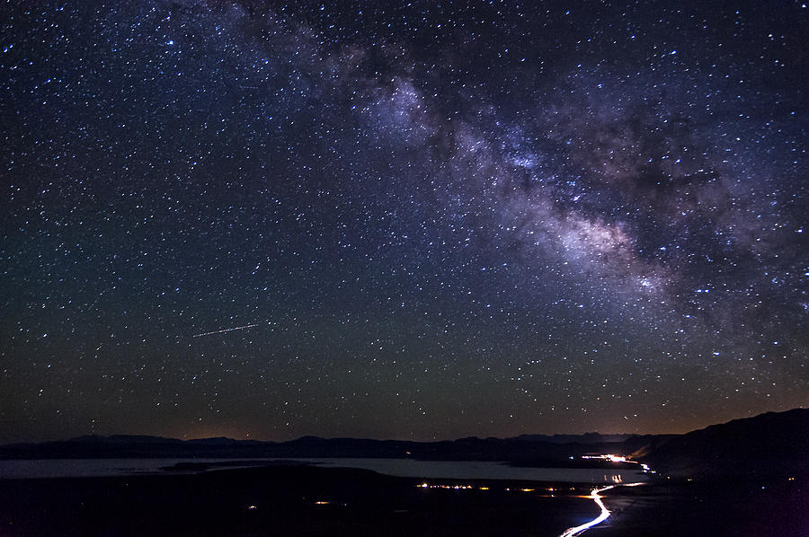 Milky Way over Mono Lake Photograph by Cat Connor