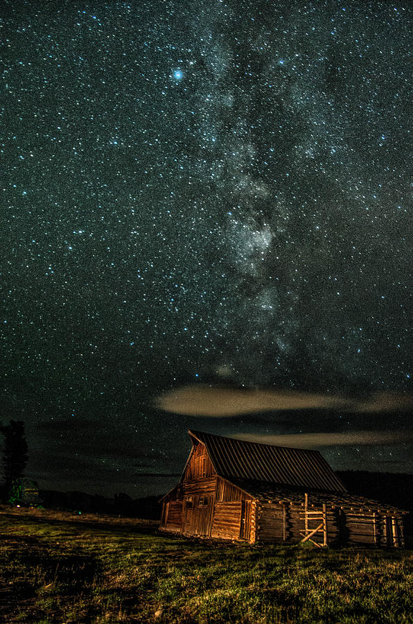 Milky way over Mormon barns Photograph by Mike Bendixen - Fine Art America