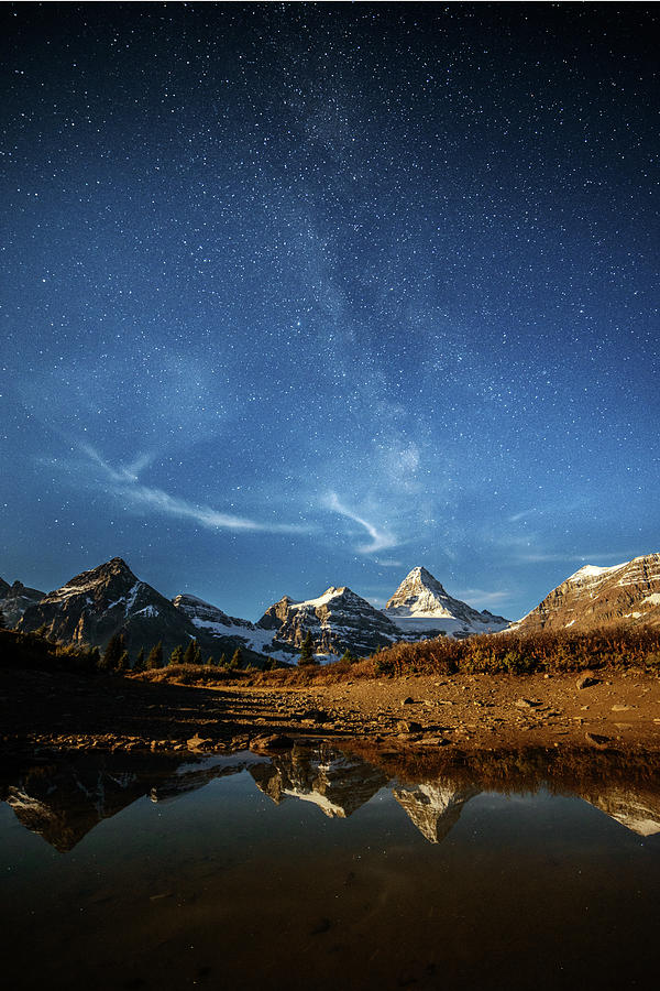 Milky Way Over Mountain Peak Photograph by Piriya Photography